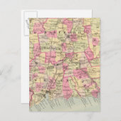 Connecticut 12 briefkaart (Voorkant / Achterkant)