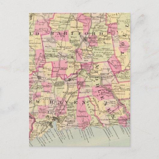 Connecticut 12 briefkaart (Voorkant)