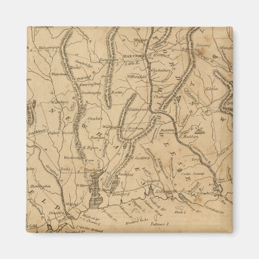 Connecticut 12 magneet (Voorkant)