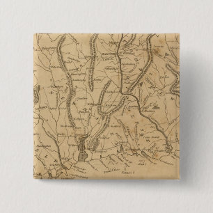Connecticut 12 vierkante button 5,1 cm