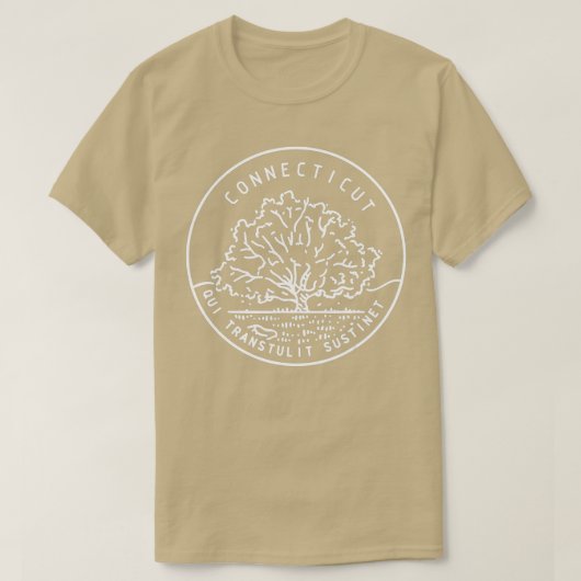 Connecticut 1788 State of Connecticut T-shirt (Design voorkant)