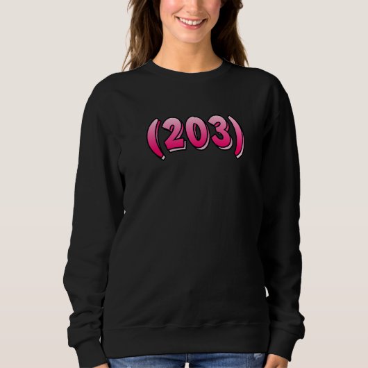 Connecticut 203 Area Code Bridgeport New Haven Sta Trui (Voorkant)