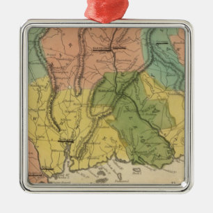 Connecticut 2 metalen ornament