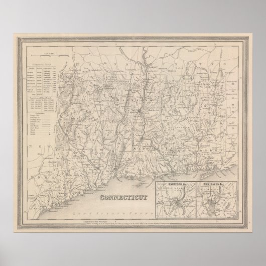 Connecticut 4 poster (Voorkant)