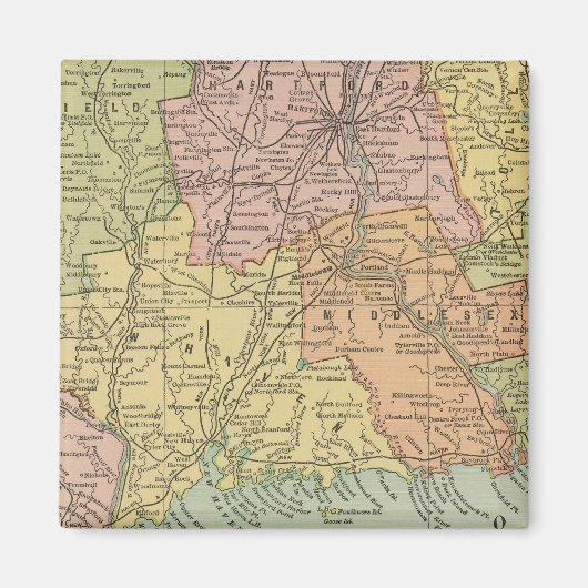 Connecticut 5 magneet (Voorkant)