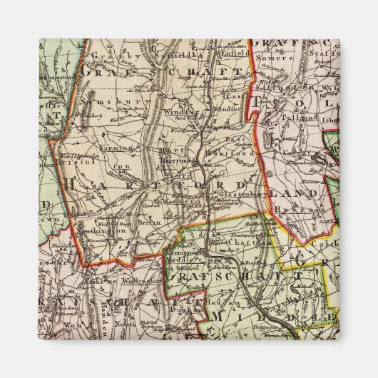 Connecticut 6 magneet (Voorkant)