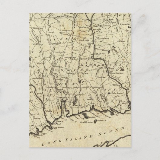 Connecticut 7 briefkaart (Voorkant)