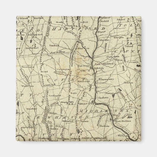 Connecticut 7 magneet (Voorkant)