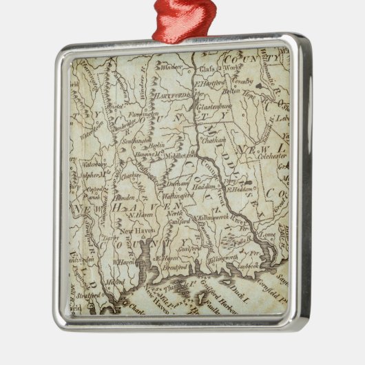 Connecticut 7 metalen ornament (Links)