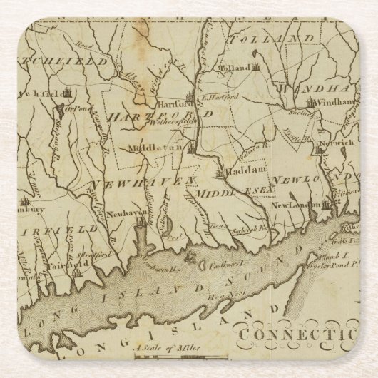Connecticut 8 kartonnen onderzetters (Voorkant)