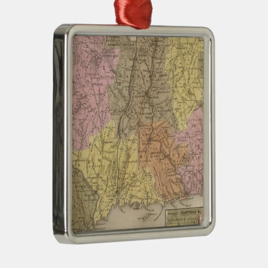 Connecticut 8 metalen ornament (Rechts)