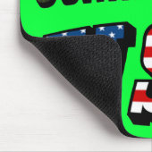 Connecticut Afbeelding en Vlagtekst VS Muismat (Hoek)