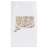 Connecticut  Afbeelding Kaart Gift Bag Klein Cadeauzakje (Achterkant)