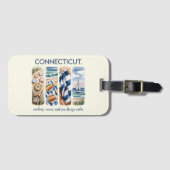 Connecticut – Ankers, Ocean & Zee Breeze Bagagelabel (Voorkant (horizontaal))
