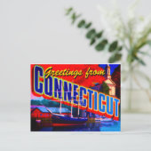 Connecticut ansichtkaart briefkaart (Staand voorkant)