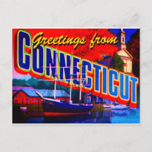 Connecticut ansichtkaart briefkaart