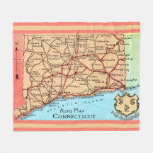 Connecticut Auto Kaart