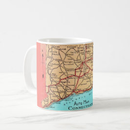  Connecticut Auto Map Mug Koffiemok