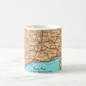  Connecticut Auto Map Mug Koffiemok (Center)