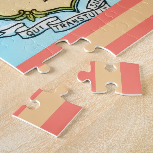 Connecticut Autokaart Legpuzzel (Zijkant)