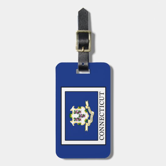 Connecticut Bagagelabel (Voorkant verticaal)