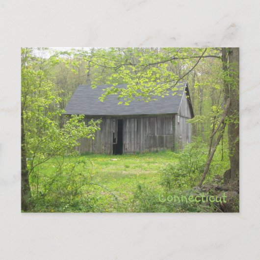 Connecticut Barn Post Card Briefkaart (Voorkant)