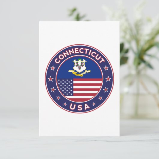 Connecticut Bedankkaart (Staand voorkant)