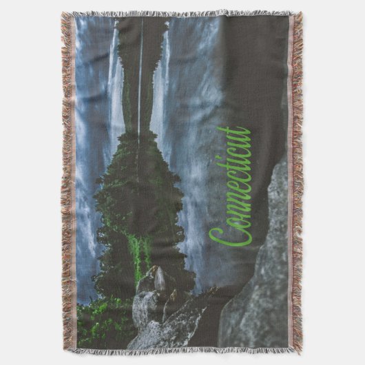 Connecticut Beuece Lake Trees Deken (Voorkant Verticaal)