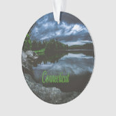 Connecticut Beuece Lake Trees Ornament (voorkant)