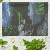 Connecticut Beuece Lake Trees Theedoek (Gevouwen)