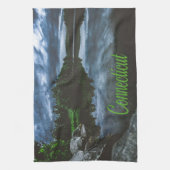 Connecticut Beuece Lake Trees Theedoek (Verticaal)