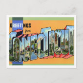 Connecticut  Big Letters Briefkaart (Voorkant)