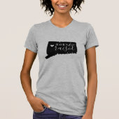 Connecticut Born en Raised State T-shirt (Voorkant)