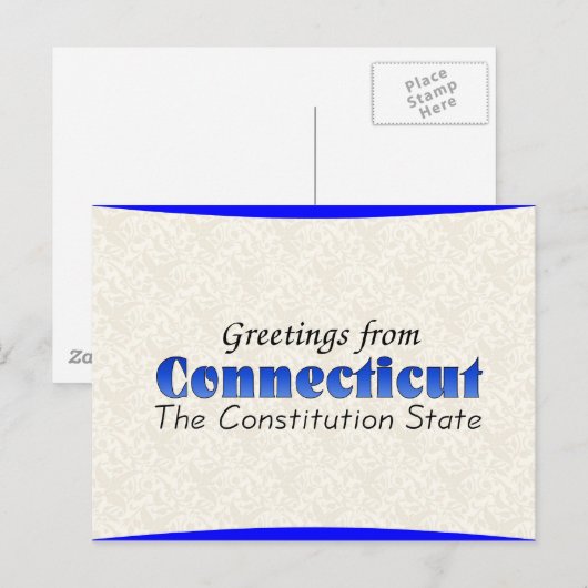 Connecticut Briefkaart (Voorkant / Achterkant)