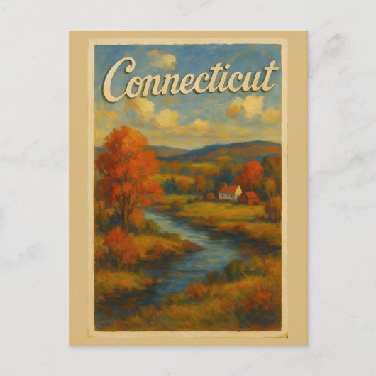 connecticut briefkaart (Voorkant)
