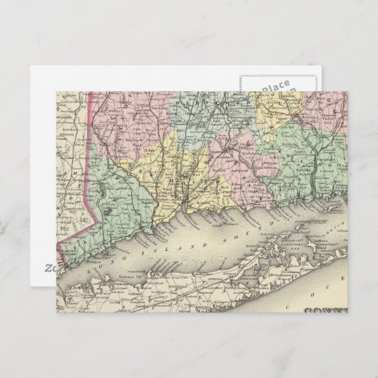 Connecticut Briefkaart (Voorkant / Achterkant)