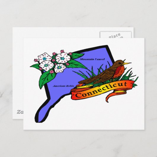 Connecticut Briefkaart (Voorkant / Achterkant)