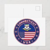 Connecticut Briefkaart (Voorkant / Achterkant)
