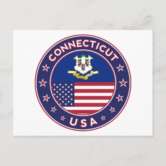 Connecticut Briefkaart (Voorkant)