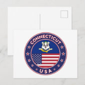 Connecticut Briefkaart (Voorkant / Achterkant)