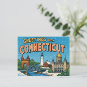 CONNECTICUT-Briefkaart Briefkaart (Staand voorkant)