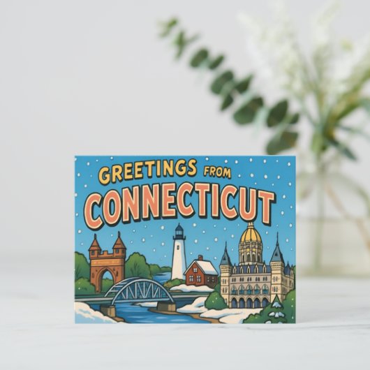 CONNECTICUT-Briefkaart Briefkaart (Staand voorkant)