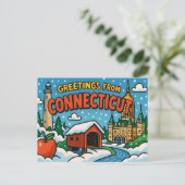 CONNECTICUT-Briefkaart Briefkaart (Staand voorkant)