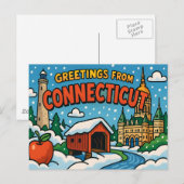 CONNECTICUT-Briefkaart Briefkaart (Voorkant / Achterkant)