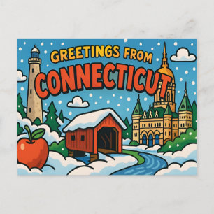 CONNECTICUT-Briefkaart Briefkaart