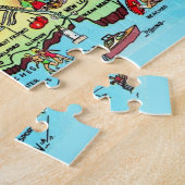 Connecticut Briefkaart Kaart Jigsaw Puzzel (Zijkant)