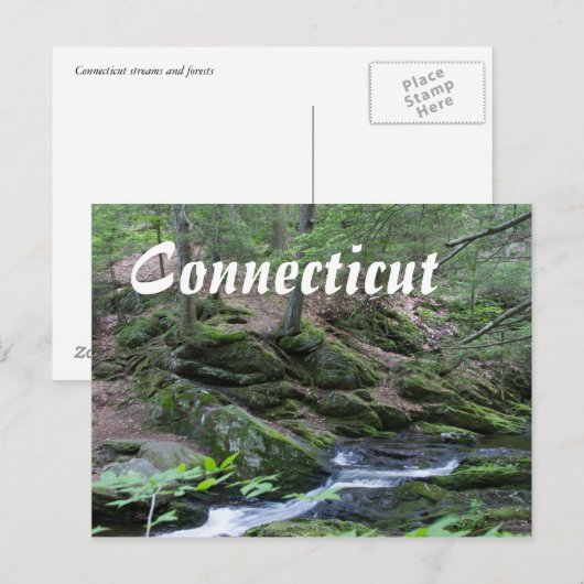 Connecticut Briefkaarten - New England Scenery (Voorkant / Achterkant)