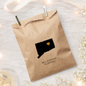 Connecticut bruiloft gunst trakteren zakken, gesch bedankzakje (Geknipt)