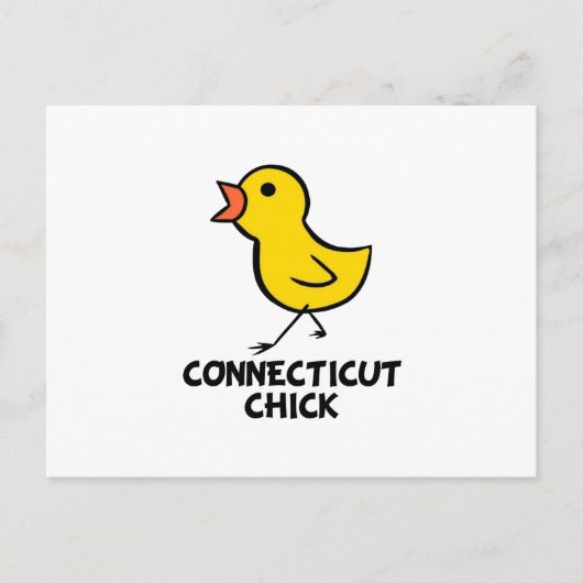 Connecticut Chick-Briefkaart Briefkaart (Voorkant)