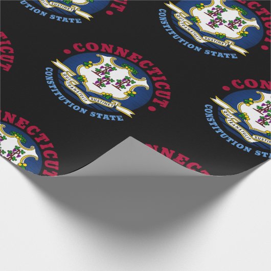CONNECTICUT CONSTITUTION STATE FLAG CADEAUPAPIER (Hoek)